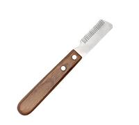 Dog Professional Stripping Tools, Grooming Tool for Dogs Stripping Comb for Border Terriers and Other Breeds, Hand Stripping Comb with Ergonomic Wooden Handle (Right hand)