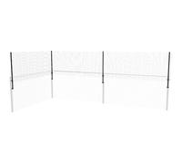 Dog Proofer Vertical Fence Extension System - 50 Foot Kit, Black, Steel and Poly Mesh, Modern Style, 3 Feet Height Extension, Pet Containment System