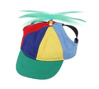 Dog Propeller - Dog Hats With Funny Propeller | Adjustable Rainbow Helicopter Hat | Dogs Top Funny Pet Cap | Adjustable Strap For Puppy And Cats Cute Pet Supplies Baseball Hat Outdoor