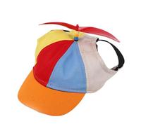 Dog Propeller Hat - Removable Rainbow Helicopter Cap, Puppy Baseball Sun Hat, Comfortable, Breathable Headwear | Cute Outdoor Animal Costume Accessories, Novelty Apparel
