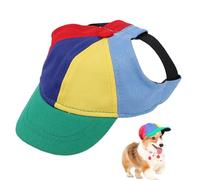 Dog Propeller Sun Hat | Pet Hat with Ear Holes - Rainbow Helicopter Baseball Hat for Dogs, Fun Outdoor Pet Accessory for Travel, Sports, Beach