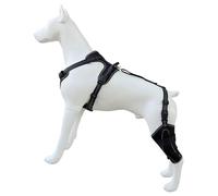 Dog protective leg guards made of reinforced polyester material to prevent injuries and provide comfortable durability. Protect your dog's legs
