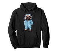 Dog Pug Sleepy Pug Lover Women Men Kids Pullover Hoodie