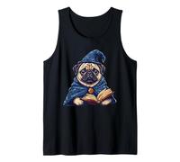 Dog Pug Wizard Fantasy Tank Top