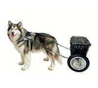 Dog Pulling Wagon For Large Dogs, Quick-Detach Dog Cart With Insulated Basket, Multiple Sizes Pet Trolley For Grocery, Delivery, Hiking, Dog Training Gear(M)