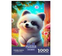 Dog,puppy 1000 Pieces Premium Jigsaw Cute Animals Creative Age 12+ Quirky, Abstract Design, Fun Details, Educational, Challenging 52x38cm/1000pcs