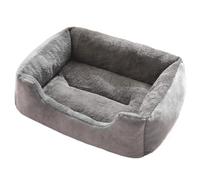 Dog Puppy Cat Bed for Small Dogs Anti-Slip Bottom Plush Soft Pet Washable Cuddler Sleeping Warming Sofa Couch for Bedroom Living Room Kennel Floor