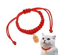 Dog Puppy - Dog Collar, Cat 30cm Adjustable Braided Scarf | Build in Breathable Polyester, Robe in Holiday Costume, Secure Snap Fastening, Photo Sessions for Ani