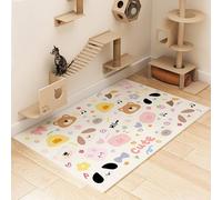 Dog Puppy Pads Pet Placemat - BabysPlay Mat - Whelping Pee Poo Mat - Feeding Pad For Dogs Cats, Just Wipe-Quick Cleaning, For Floor Protector, Couch Cover, Crate, Potty Training(100x120cm)