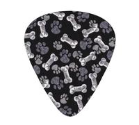Dog Puppy Paw Print 12 Pcs Guitar Picks Fit Lovers 3 Different Thickness 0.46 0.71 0.96mm