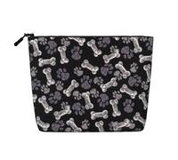 Dog Puppy Paw Printed Make up Bag for Women Makeup Bags Zipper Travel Cosmetic Bags Pouch Organizer