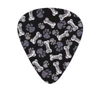 Dog Puppy Paw Professional Guitar Picks Set 12 PCS ABS Material Thin Medium Heavy with Storage Box for Guitar Ukulele