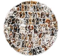 Dog & Puppy Stickers 100PCS Vinyl Animal Decals Funny Gifts for Kids Teens Boys Girls Adults Waterproof Stickers Pack for Laptops Water Bottles Luggage Scrapbook Phone Case Journal DIY Decoration