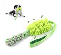 Dog Puppy Toys Dog Squeak Toys Plush Dog Toy with Dog Ropes Knots for Fun and Teeth Cleaning,Tug of War Toys, Puppy Chew Toys, Dog Rope Toys for Training Small, Large Dogs (Green, Dog Bite Stick Toy)
