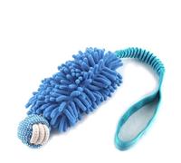 Dog Puppy Toys Dog Squeak Toys Plush Dog Toy with Dog Ropes Knots for Fun and Teeth Cleaning,Tug of War Toys, Puppy Chew Toys, Dog Rope Toys for Training Small, Large Dogs (Blue, Dog Bite Ball Toy)