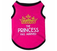 Dog Puppy Vest Crew Neck Letter Print Fashion Clothes Pet Vest Sleeveless Clothes for Dogs Cat Clothes Suitable for XS Puppies (Hot Pink, One Size)