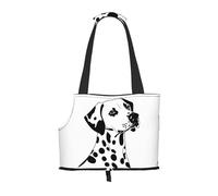 Dog Purse Carrier, Dalmatian Print Dog Carrier with Pockets for Dog 0-11lbs Tote Bag Carrier with Pocket