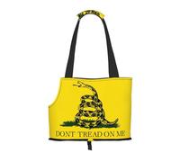 Dog Purse Carrier, Dont Tread On Me Print Dog Carrier with Pockets for Dog 0-11lbs Tote Bag Carrier with Pocket