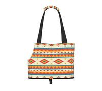 Dog Purse Carrier, Native American Print Dog Carrier with Pockets for Dog 0-11lbs Tote Bag Carrier with Pocket