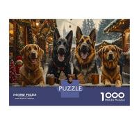 Dog Puzzle 1000 Pieces: A Masterpiece for Adults - Discover Our Funny Dog Jigsaw Puzzles with Premium Cut - Happily Jigsaw Puzzles for A Satisfying Challenge And Relaxation 70x50cm/1000pcs