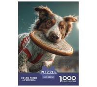 Dog Puzzle 1000 Pieces Adults Educational Relaxing Brain Training Cute Pet Adorable Puppy Precision Pieces Quality 52x38cm/1000pcs