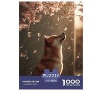 Dog Puzzle 1000 Pieces Adults Educational Relaxing Brain Training Cute Pet Precision Pieces Quality 38x26cm/1000pcs
