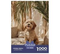 Dog Puzzle 1000 Pieces Adults Teens Creative Mind Relax Hobby Cute Pet Strong Fit Durable Materials 38x26cm/1000pcs