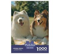 Dog Puzzle 1000 Pieces for Adults Teens Educational Entertainment Cute Pet Premium Box Collectible 70x50cm/1000pcs