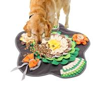 Dog Puzzle Feeder Mat, Dog Sniffing Mat Throw Feeder, Sensory Engagement Pet Puppy Stimulating Game Patience promotes exploration and sniffing and finding play, effectively stimulates