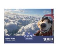 Dog Puzzle & Jigsaw 1000-Piece Combo for Adults - Experience The Joy of Funny Dog Jigsaw Puzzles - Meticulously Crafted by Happily Jigsaw Puzzles for Lasting Appeal 38x26cm/1000pcs