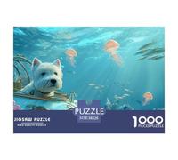 Dog Puzzle & Jigsaw 1000-Piece Combo for Adults - Experience The Joy of Funny Dog Jigsaw Puzzles - Meticulously Crafted by Happily Jigsaw Puzzles for Lasting Appeal 38x26cm/1000pcs