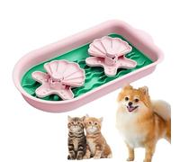 Dog Puzzle Slow pet Feeder, Slow Feeder Dog Bowls with Lick Mat and Puzzle Inserts for Large Dogs with Non-Slip Base, Removable Puzzle Inserts Easy to Clean (Green)