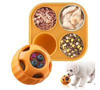 Dog Puzzle Toy - Dog Treat Puzzle Ball Interactive Toys - Slow Feeder Food Container for Aggressive Chewers Teething Exercise Stimulation Busy Boredom