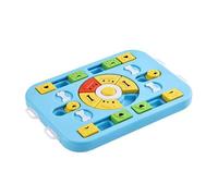 Dog Puzzle Toy with Sliding & Rotating Modules, Blue