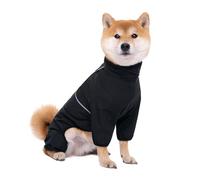 Dog Rain And Snow Jumpsuits With Collar Access And Water Resistant Polyester For Comfortable Wear Four Leg Pet Raincoats Dog Jackets