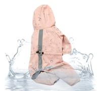 Dog Rain Cape - Pet Rain Slicker, Dog Rain Jacket Hoodie, Fabrics Puppy Snow Rain Cape with Hood, Hardshell Grade Pets Rain Repelent Coat for Small to Medium Dogs Large to Medium Cats
