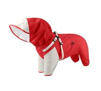 Dog Rain Coat - Dog Hooded Detachable Jacket - Puppy Raincoat with Clear Hood, Charge Forward Four Legged Cutting Design, Easy To Put On and Take Off, for Outdoor Exploration and Rainy Day Walks