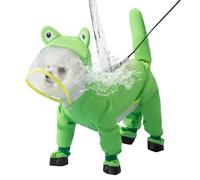 Dog Rain Coat - Waterproof Pet Jackets, Reflective Strip Safety, Medium Size Apparel With Tail Foot Coverage | Outdoor Protection Outfit For Small Medium Walking Snow Cold Weather Travel Thunderstorm