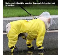 Dog Rain Coat - Waterproof Raincoat for Dogs Rain Poncho Reflective | Dog Jacket Windproof Clear Hood Raincoats for Medium Large Dogs