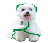 Dog Rain Coat - Waterproof Windproof with Adjustable Straps, Lightweight Reflective Hood, Printed Outerwear, Comfortable Design | for Small, Medium and Medium