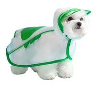 Dog Rain Coat - Waterproof Windproof with Adjustable Straps, Lightweight Reflective Hood, Printed Outerwear, Comfortable Design | for Small, Medium and Medium