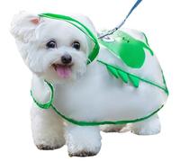 Dog Rain Coat - Waterproof Windproof with Adjustable Straps, Lightweight Reflective Hood, Printed Outerwear, Comfortable Design | for Small, Medium and Medium