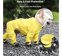 Dog Rain Jacket - Dachshund Raincoat Reflective Waterproof Rain Ponchos,Lightweight Windproof Dog Jacket Full Coverage Clear Hood Raincoats for Medium Large Dogs