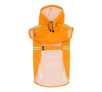 Dog Rain Jacket, Dog Poncho Raincoat, Waterproof and Windproof, Lightweight Portable Pet Jacket, Adjustable Pet Coat Poncho with Hood and Reflective Strip, Highly Visible, at