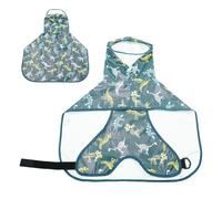 Dog Rain Jacket - Dog Raincoat | Dog Jacket Waterproof Adjustable Pet Clothing with Rope Hole Stripes, Snow-Covered Windproof Windproof Hood for Small to X-Large Dogs and Puppies