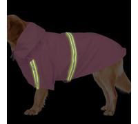 Dog Rain Jacket, Waterproof Dog Poncho Reflective Strip, Adjustable Hooded Pet Coat Poncho with Reflective Strip, High-Visibility Breathable Clothes for Walking