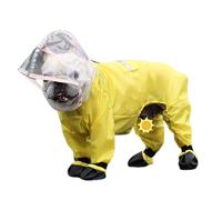 Dog Rain Jacket Waterproof for Large Dogs | Reflective Waterproof Rain Ponchos for Dachshund | Lightweight Waterproof Windproof Transparent Hooded Raincoat Cover