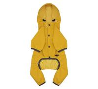 Dog Rain Jacket Yellow Protection Clothes for Puppy Small Medium