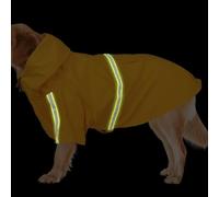 Dog Rain Poncho,Easily Wearable Pet Rain Jacket | Adjustable Hooded Pet Coat Poncho with Reflective Strip, High-Visibility Breathable Dog Clothes for Walking