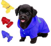 Dog Raincoat, Dog Rain with Clear Hooded Double Layer For Large Medium Small Waterproof Puppies, Rain Dogs Ponch Coat